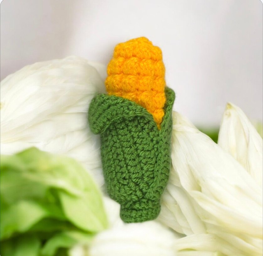 amigurumi örgü mısır oyuncak - Görsel 3