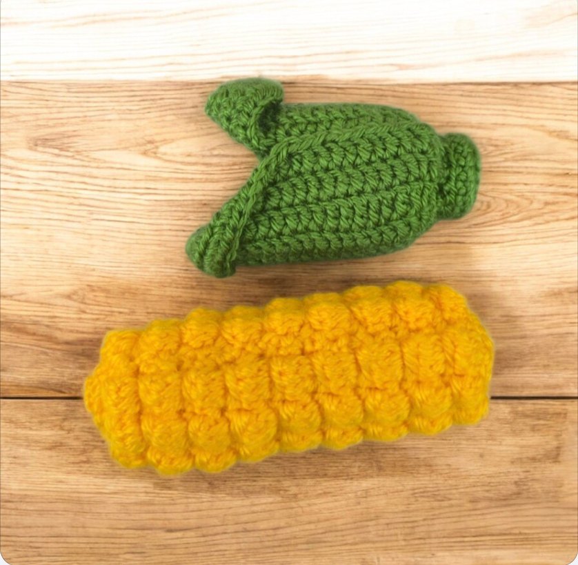 amigurumi örgü mısır oyuncak - Görsel 4
