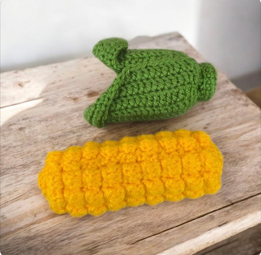 amigurumi örgü mısır oyuncak - Görsel 5
