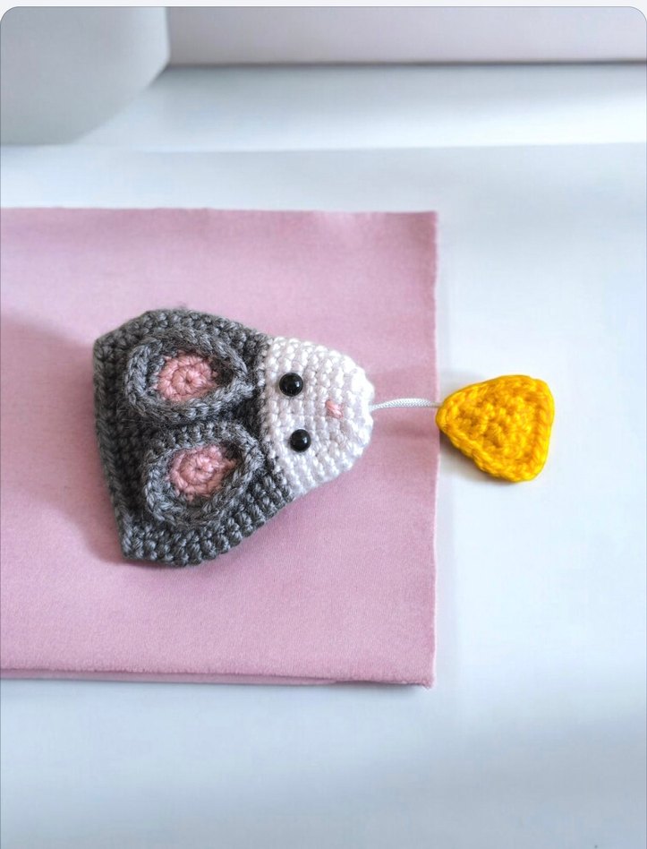 Amigurumi Fare Anahtarlık - Görsel 5