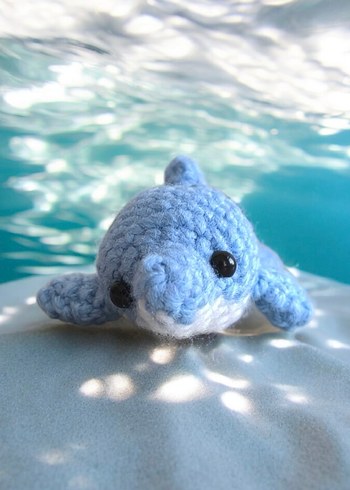 Amigurumi Yunus Oyuncak, anahtarlık veya charm - Görsel 6