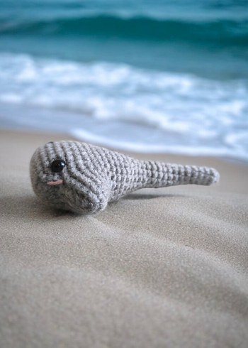 Amigurumi örgü Vatoz Oyuncak, anahtarlık veya charm - Görsel 7