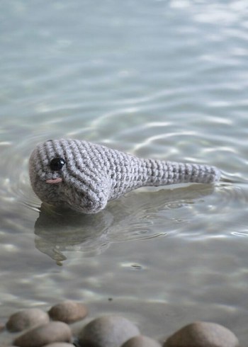 Amigurumi örgü Vatoz Oyuncak, anahtarlık veya charm - Görsel 3