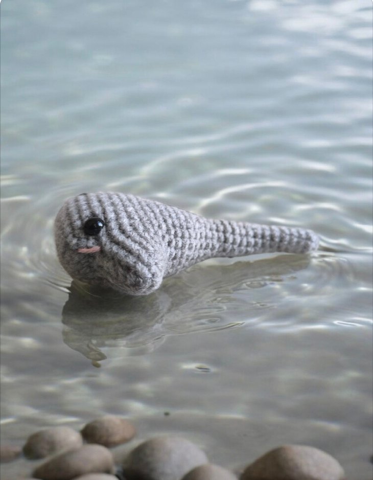 Amigurumi örgü Vatoz Oyuncak, anahtarlık veya charm - Görsel 3