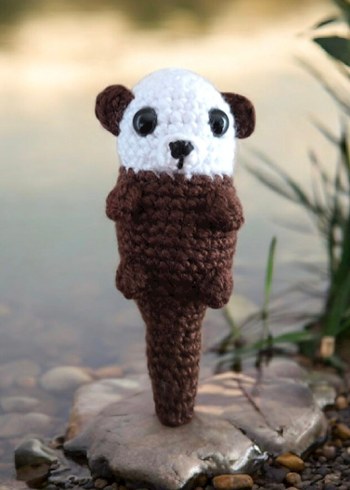 Amigurumi Su Samuru anahtarlık, charm veya oyuncak - Görsel 7