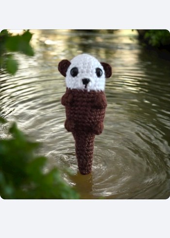 Amigurumi Su Samuru anahtarlık, charm veya oyuncak - Görsel 2