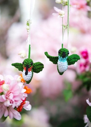 amigurumi sinekkuşu anahtarlık / charm - Görsel 3