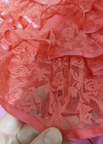 Kız Çocuk Renkli Fırfırlı Nakışlı Etek - Görsel 6