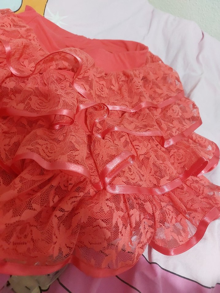 Kız Çocuk Renkli Fırfırlı Nakışlı Etek - Görsel 3