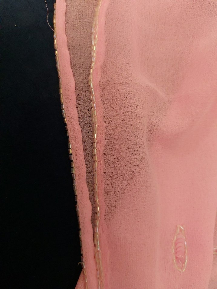 Pembe İpek Görünümlü Bohem Şal - Görsel 4