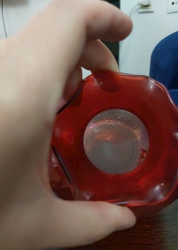 Nar görünümlü cam vazo - Görsel 3