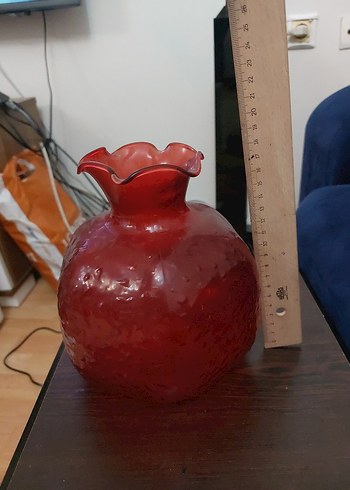 Nar görünümlü cam vazo - Görsel 7