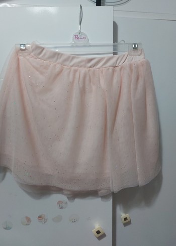 Pembe Fırfırlı Kız Çocuk Etek - Görsel 2