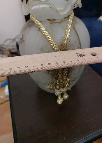 Parlak Altın Dekoratif Vazo - Görsel 4