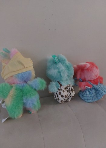 Pastel Renkli Sevimli Peluş Oyuncaklarpop mart themonstees - Görsel 8