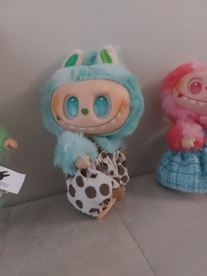 Pastel Renkli Sevimli Peluş Oyuncaklarpop mart themonstees - Görsel 4