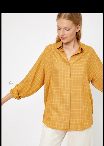 Koton Kareli Salaş Kadın Gömlek - Görsel 5