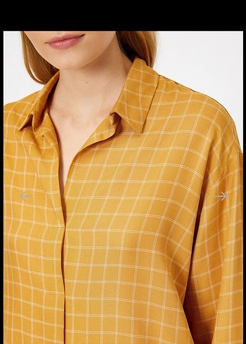 Koton Kareli Salaş Kadın Gömlek - Görsel 3