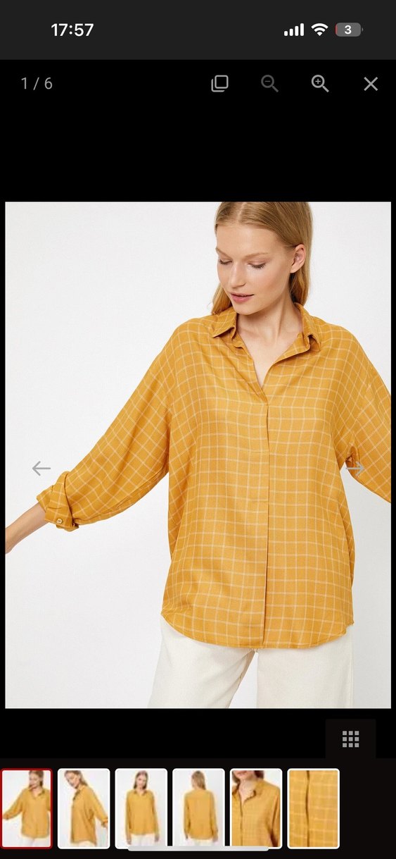 Koton Kareli Salaş Kadın Gömlek - Görsel 5