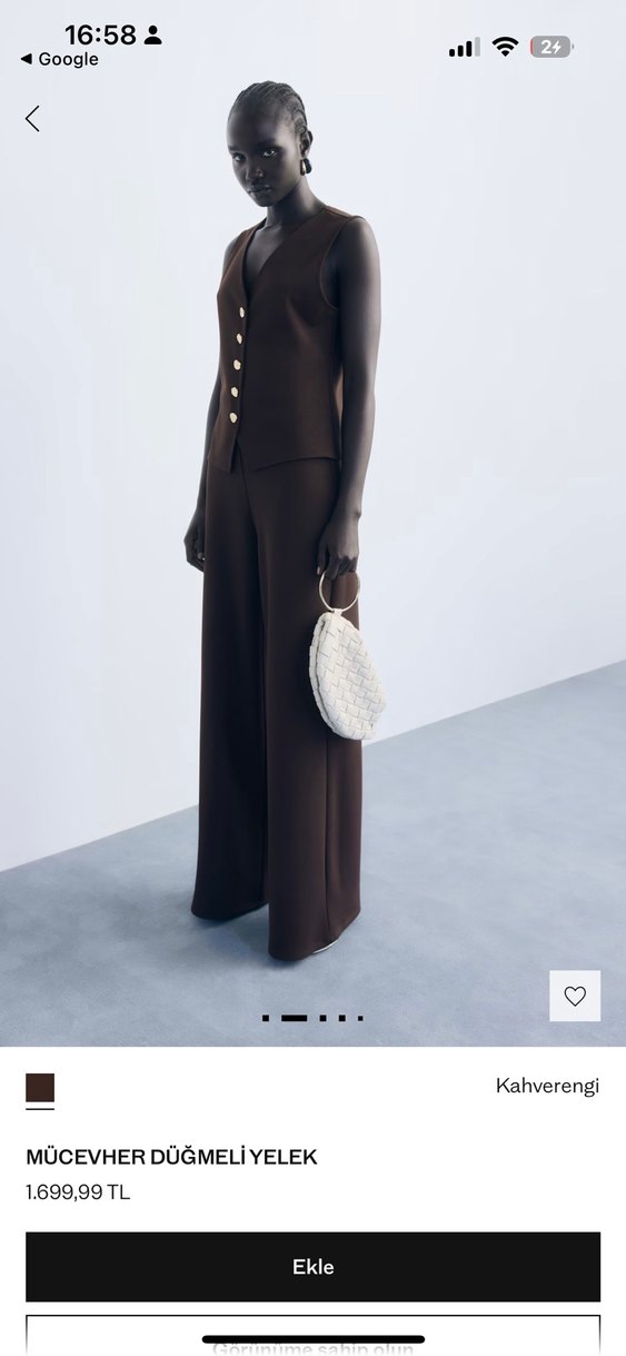 Mango mücevher düğmeli yelek - Görsel 2