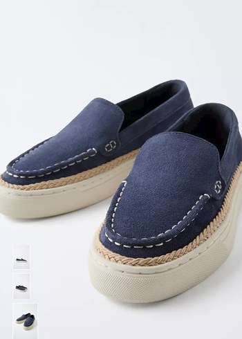 Erkek Lacivert Denim Espadril Ayakkabı - Görsel 2