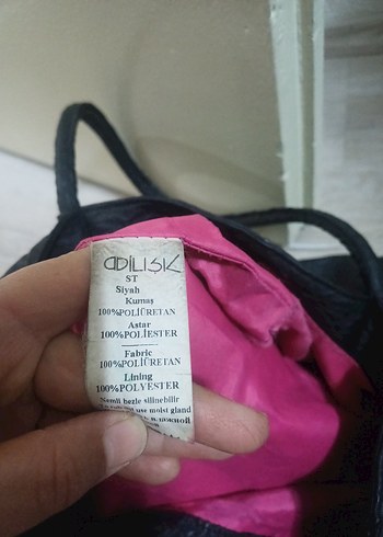 Lacivert Kadın Deri Minimalist Çanta - Görsel 6