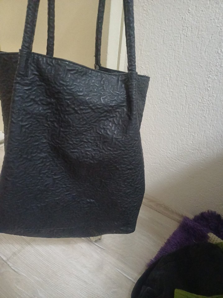 Lacivert Kadın Deri Minimalist Çanta - Görsel 4