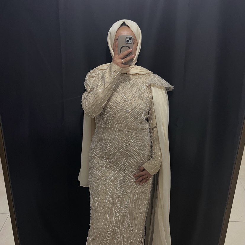 Satılık pelerinli abiye - Görsel 2