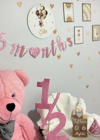 Pembe 1/2 Yaş Parti Şapkası - Görsel 2