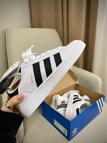 38 Beden beyaz Renk Adidas Campus 00S Bayan Spor Ayakkabı