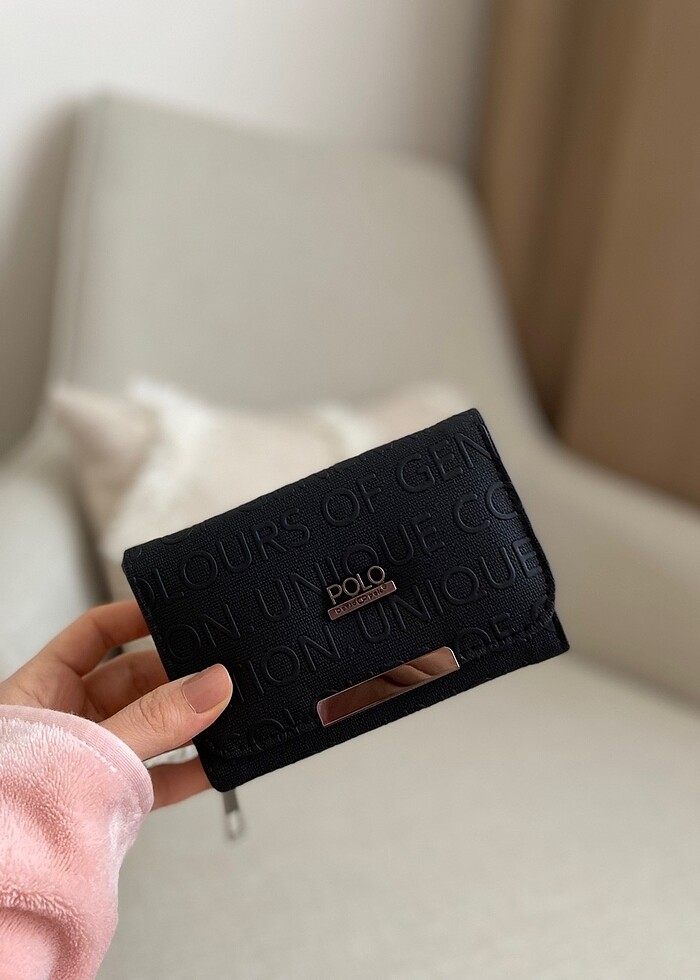 David Polo Siyah Bayan Cüzdan - Görsel 2