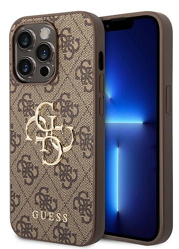 Apple iPhone 15 Pro Max Kılıf Guess Orjinal Lisanslı PU Deri Yaz