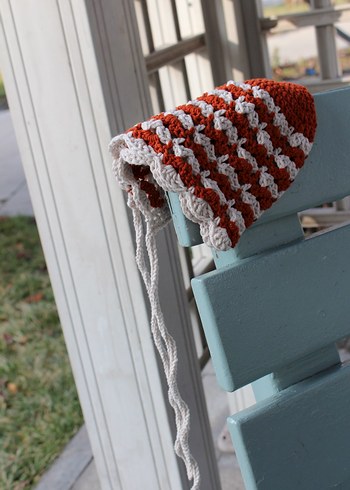 Nakışlı Çok Renkli bebek bonnet şapka - Görsel 4