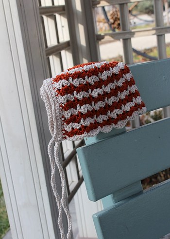 Nakışlı Çok Renkli bebek bonnet şapka - Görsel 5