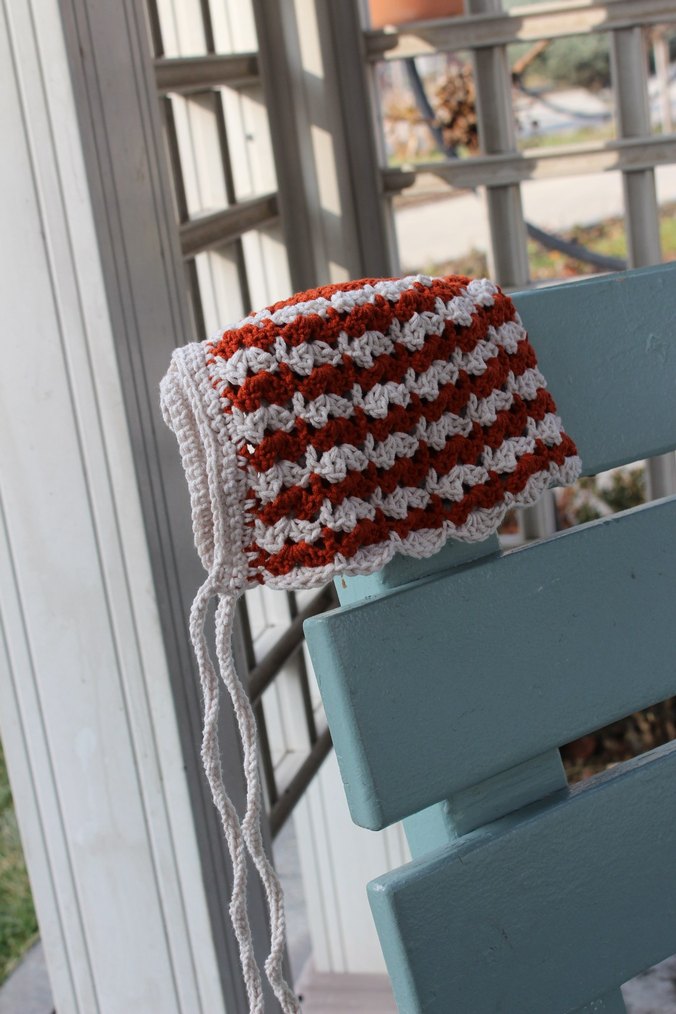 Nakışlı Çok Renkli bebek bonnet şapka - Görsel 5