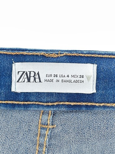 36 Beden lacivert Renk Zara Jean / Kot %70 İndirimli.