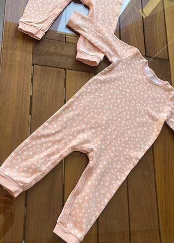 HelloBaby Kız bebek pudra renkli tulum