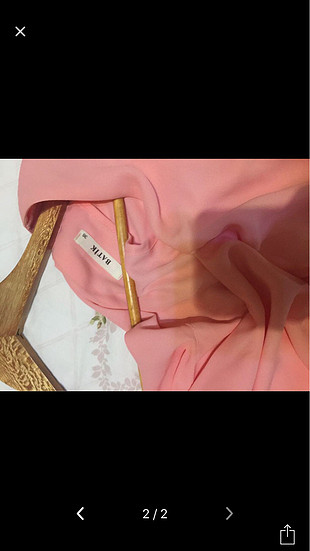 Pembe şifon elbise