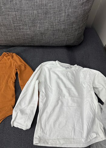 Renkli, Uzun Kollu, Pamuklu çıtlçıtlı bady beyaz bady - Görsel 2