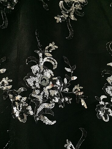 Taşlı abiye işlemeli abiye tül abiye dantel işlemeli abiye pullu - Görsel 9