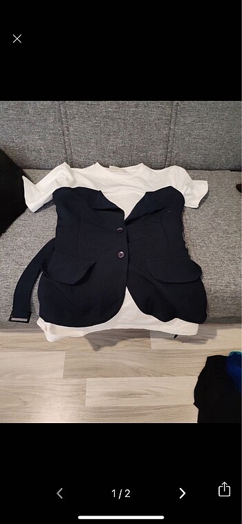 38 Beden beyaz Renk Blazer bluz tasarım bluz ceket üst
