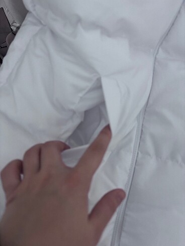 Kapşonlu oversize şişme yelek - Görsel 6