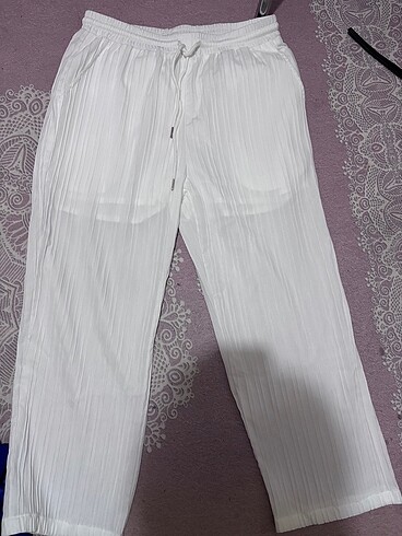 Beyaz fitilli takım gömlek pantalon takım - Görsel 5