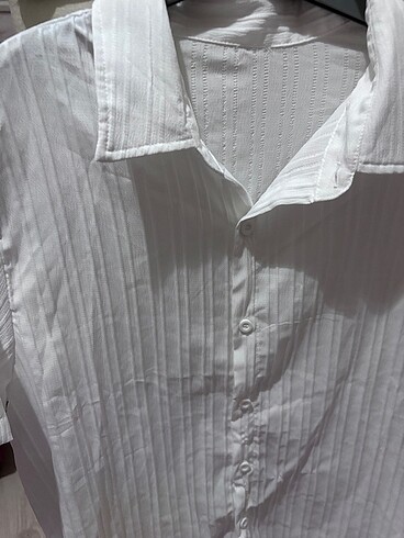 Beyaz fitilli takım gömlek pantalon takım - Görsel 9
