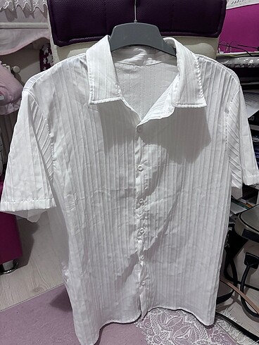 Beyaz fitilli takım gömlek pantalon takım - Görsel 8