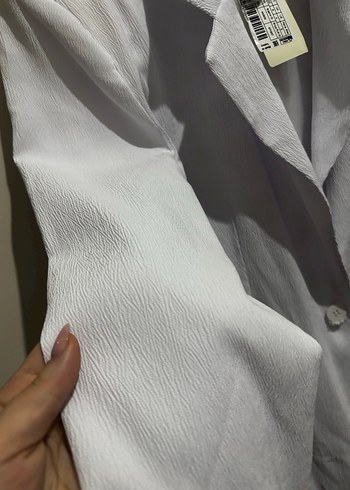 Beyaz blazer ceket - Görsel 6