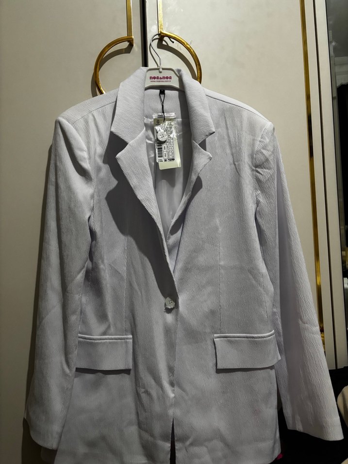 Beyaz blazer ceket - Görsel 2