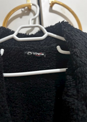 Siyah Deri Kürklü Biker Ceket içi kürklü mont - Görsel 4