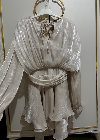 Herper mini elbise simli elbise bride after elbisesi kısa abiye - Görsel 9