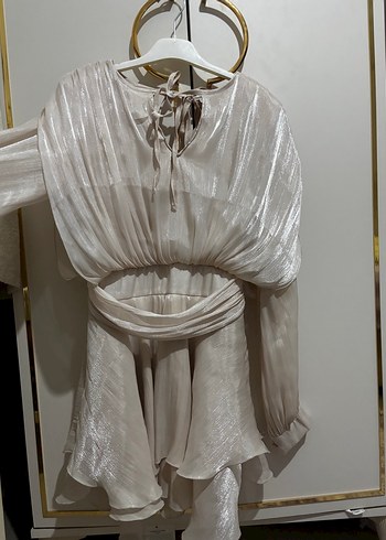 Herper mini elbise simli elbise bride after elbisesi kısa abiye - Görsel 7